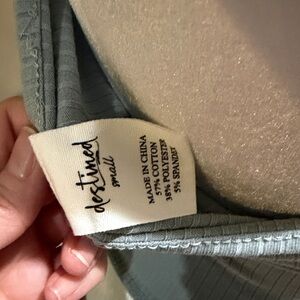 destined Ribbed Tank Top - Lavender Gray - Small